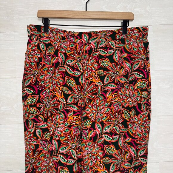 J. Crew Factory Jamie Pants Women’s Slim Ankle Trousers Multicolor Floral Print - Picture 4 of 8